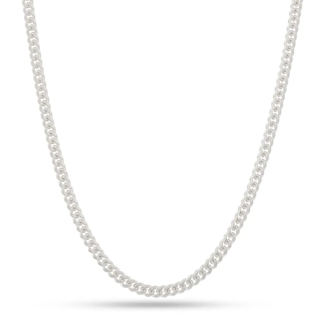 4mm Italian Sterling Silver Miami Cuban Link Chain sold by King Ice