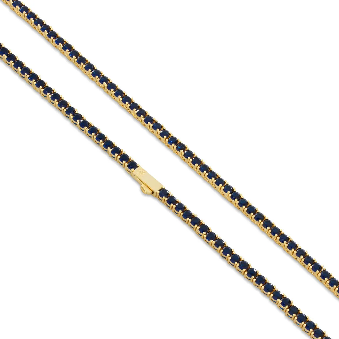 4mm Sapphire Tennis Chain sold by King Ice product image thumbnail 3