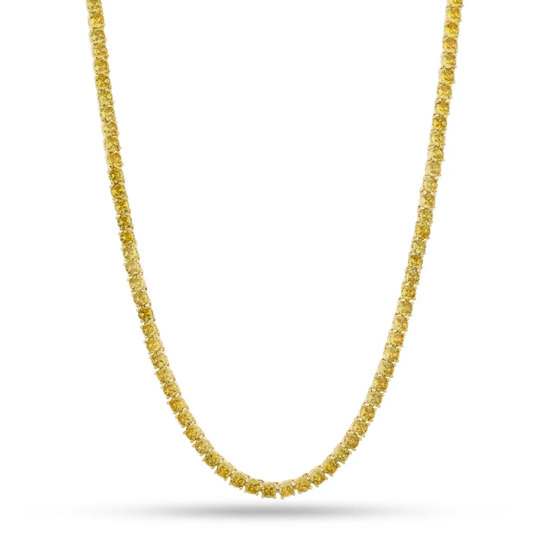 4mm Citrine Tennis Chain sold by King Ice