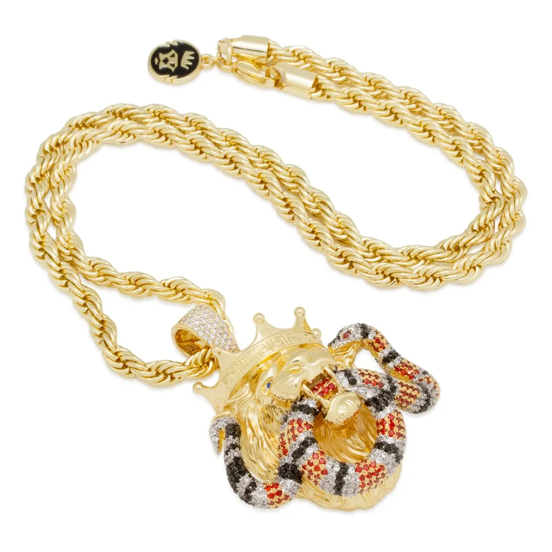 Royal Lion and King Snake Necklace sold by King Ice product image thumbnail 3