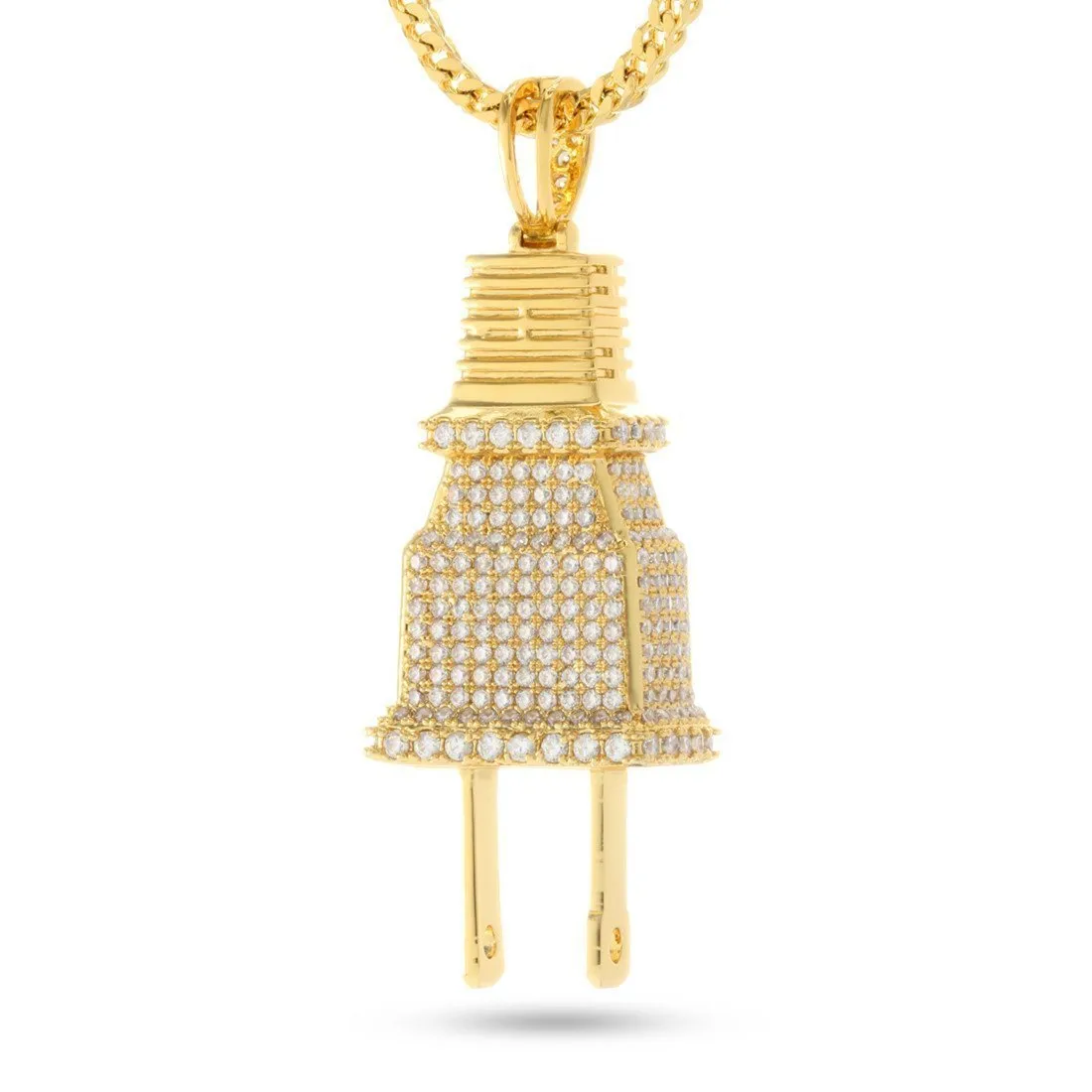 Iced Plug Necklace sold by King Ice product image thumbnail 2