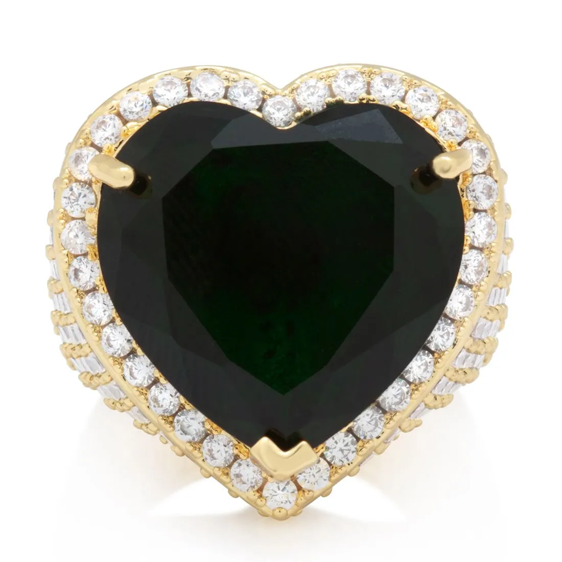 Emerald Heart Ring sold by King Ice product image thumbnail 2