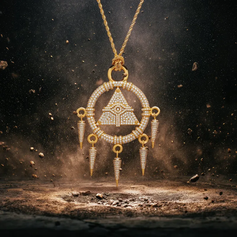 Yu-Gi-Oh! x King Ice - Iced Millennium Ring Necklace made by King Ice