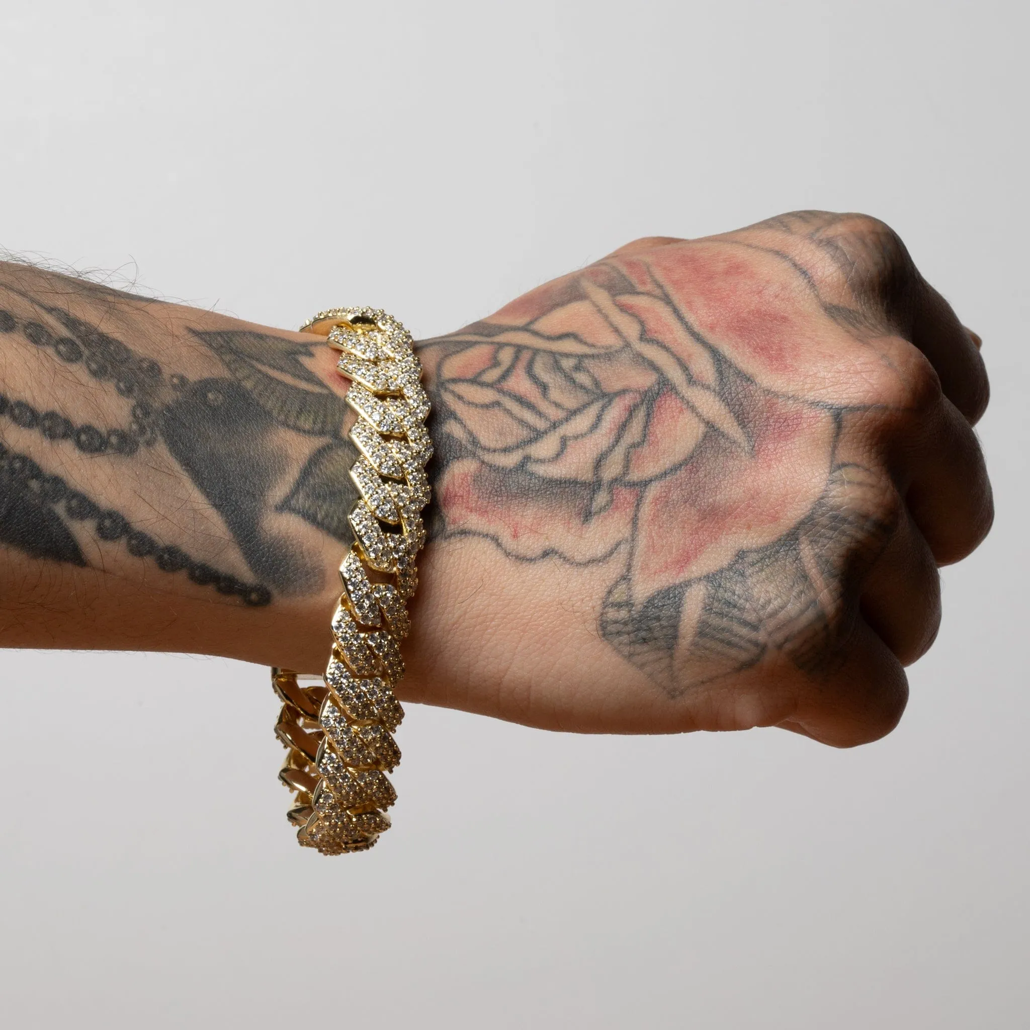 15mm Iced Diamond Cut Miami Cuban Link Bracelet sold by King Ice product image thumbnail 3