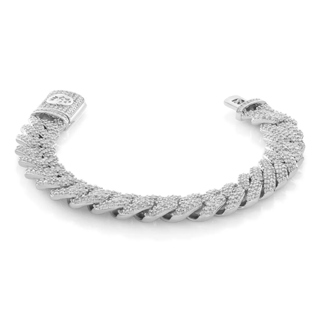 15mm Iced Diamond Cut Miami Cuban Link Bracelet sold by King Ice product image thumbnail 4