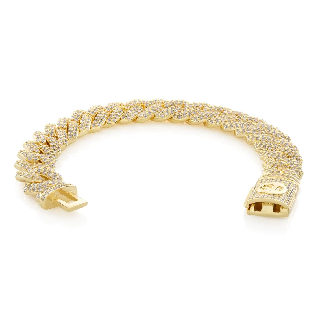 15mm Iced Diamond Cut Miami Cuban Link Bracelet sold by King Ice product image thumbnail 2