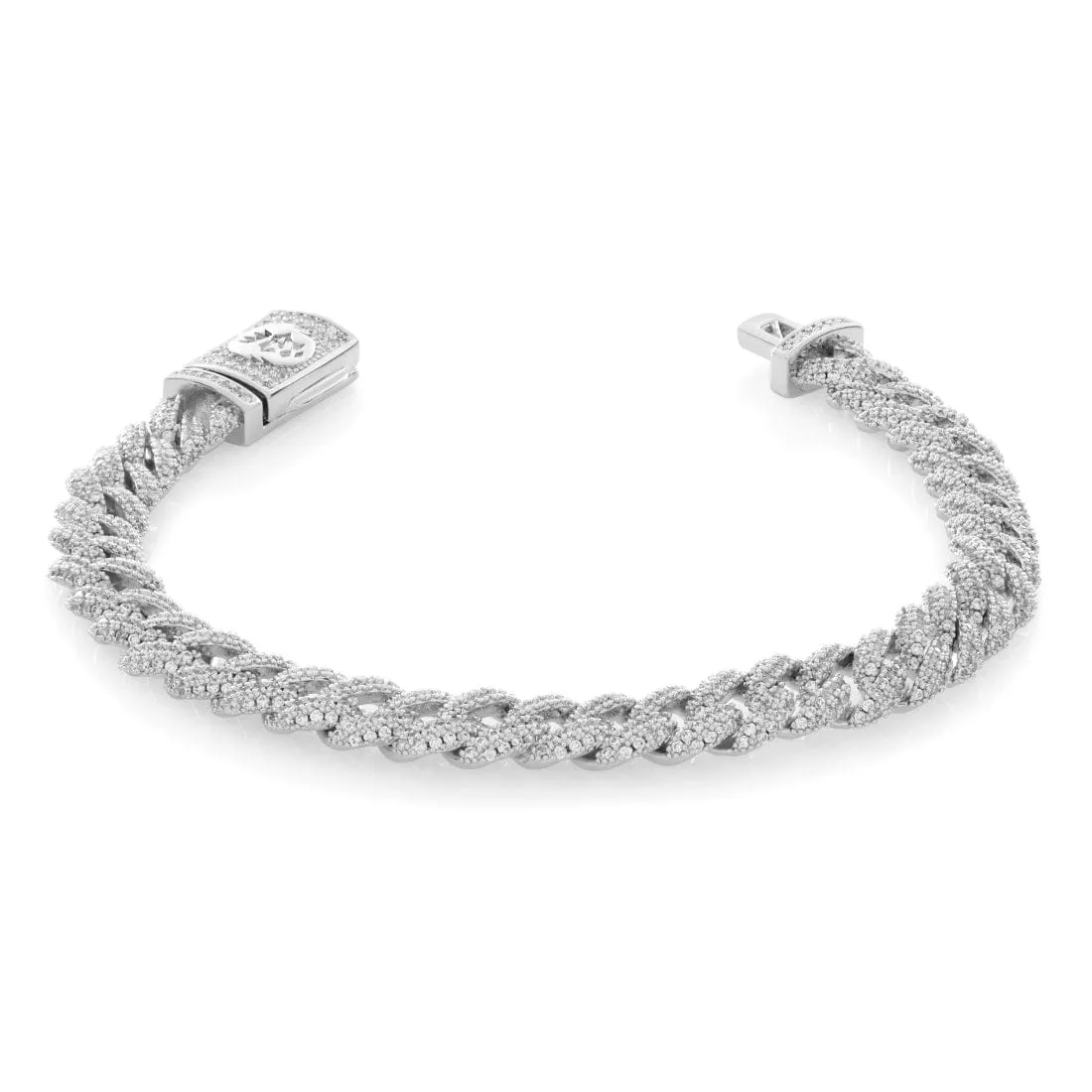 8mm Iced Miami Cuban Link Bracelet sold by King Ice product image thumbnail 4