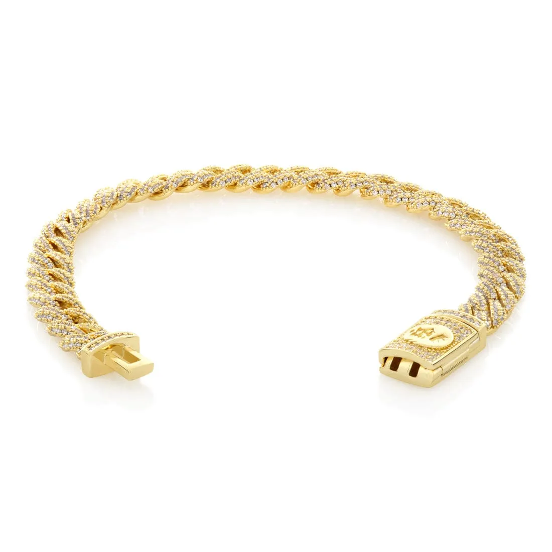 8mm Iced Miami Cuban Link Bracelet sold by King Ice product image thumbnail 2