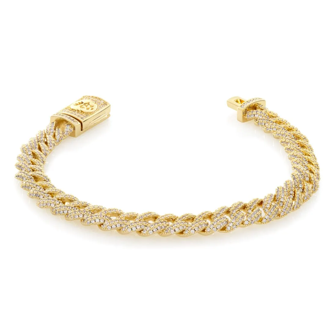 8mm Iced Miami Cuban Link Bracelet sold by King Ice