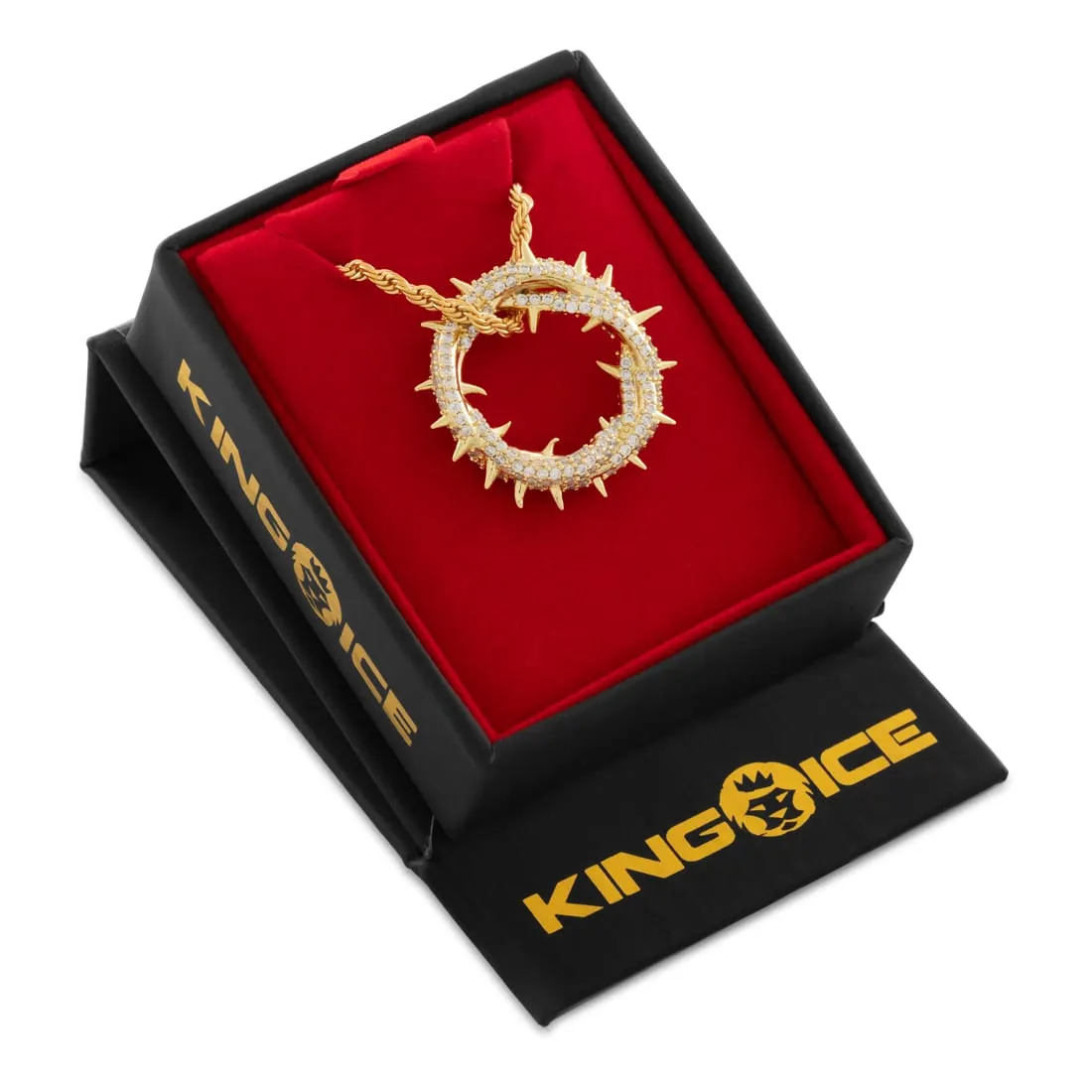 Iced Crown of Thorns Necklace sold by King Ice product image thumbnail 4
