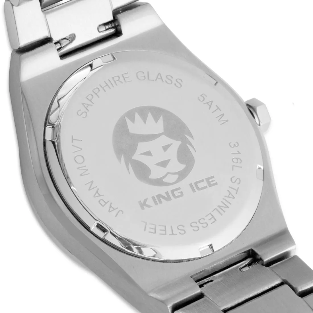 White Gold Arctic I Watch with Noire Face sold by King Ice product image thumbnail 5