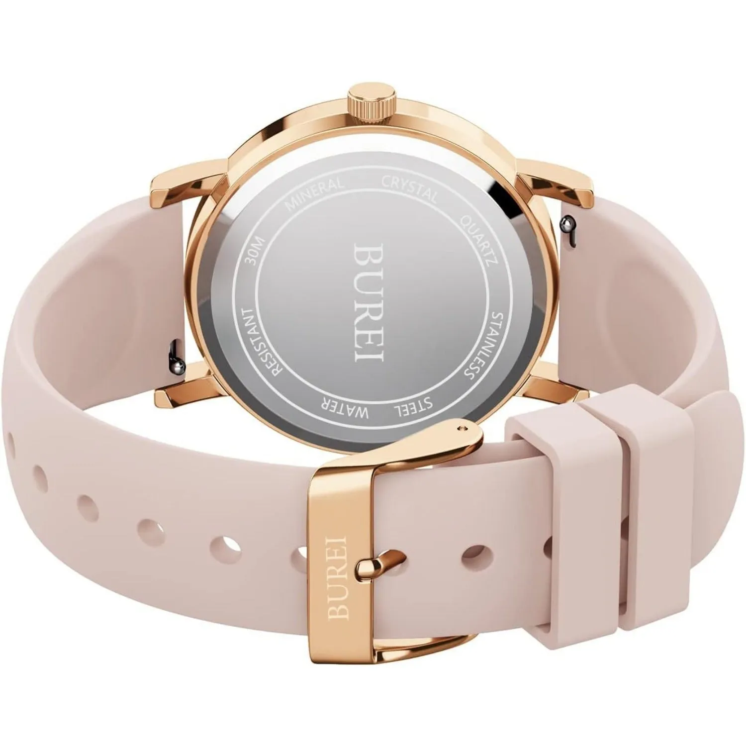 BUREI Nurse Wrist Watch for Nurse Medical Professionals Students Women Men, Waterproof 12/24 Hour Military Time Luminouse Easy Read Dial,Colorful Silicone Band sold by Burei product image thumbnail 3