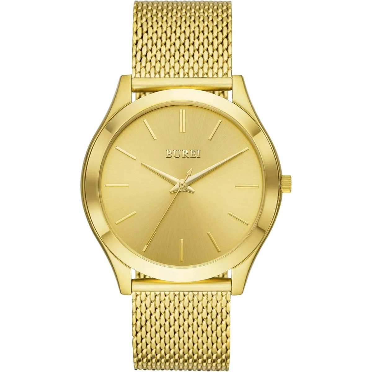 BUREI Men Watches Fashion Business Analog Stainless Steel Quartz Waterproof Watches for Men,Gifts for Men sold by Burei