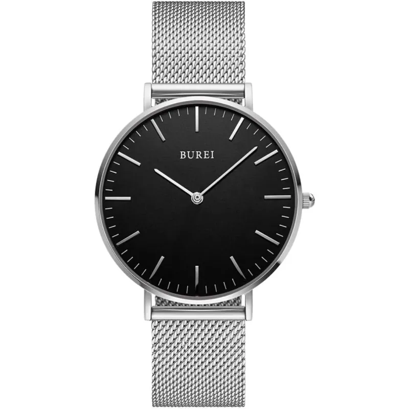 BUREI Womens Watch Fashion Gold Small Ladies Watch Stainless Steel Mesh Bracelet Watch Analog Quartz Waterproof Watches Dainty Silver Wrist Watches for Women sold by Burei