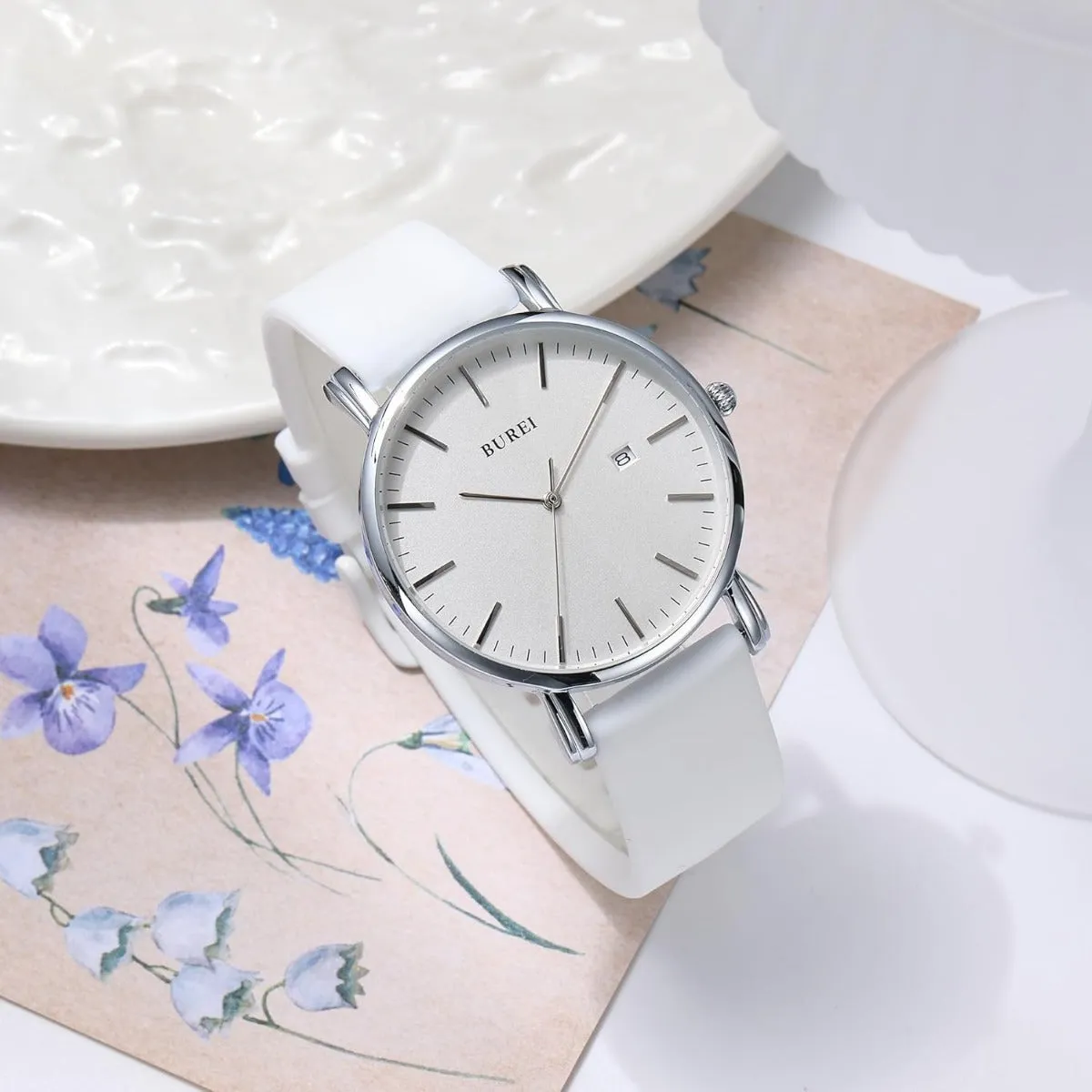 BUREI Men Watches Fashion Minimalist Analog Calendar Quartz Waterproof Watches for Men Women Student. sold by Burei product image thumbnail 3