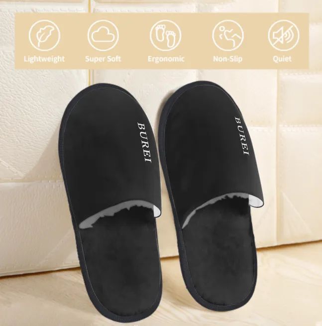 BUREI Winter Indoor and Outdoor Slipper Warm Cozy Soft Lightweight House Shoes Fuzzy Slip-On Slippe sold by Burei product image thumbnail 3
