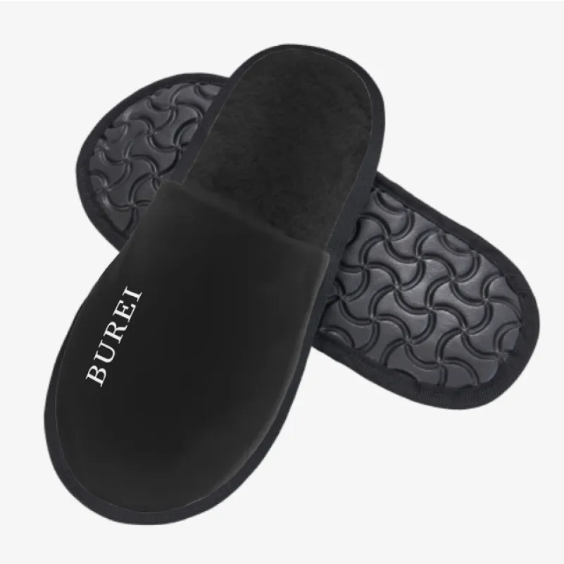 BUREI Winter Indoor and Outdoor Slipper Warm Cozy Soft Lightweight House Shoes Fuzzy Slip-On Slippe sold by Burei