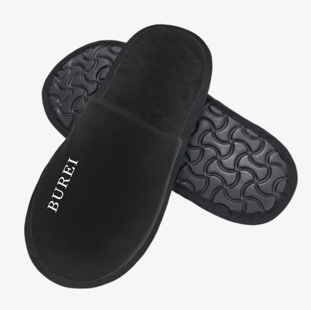 BUREI Winter Indoor and Outdoor Slipper Warm Cozy Soft Lightweight House Shoes Fuzzy Slip-On Slippe sold by Burei