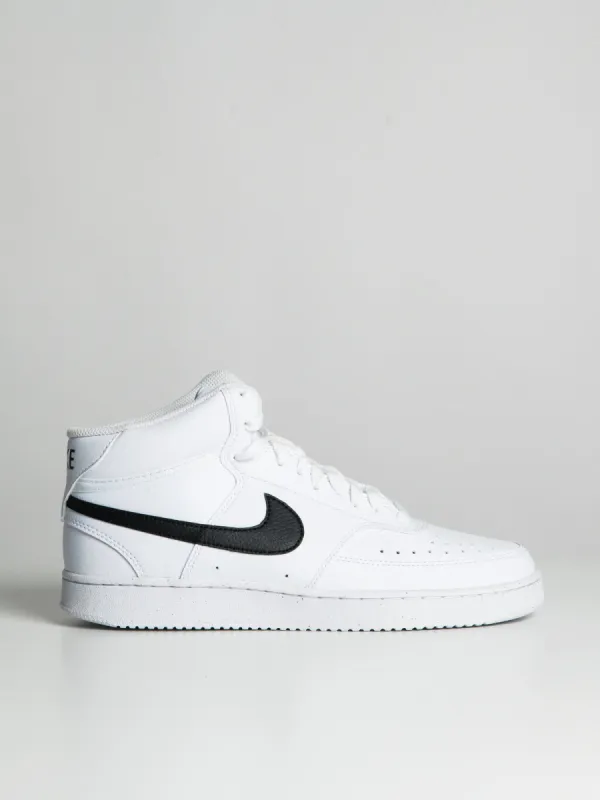 MENS NIKE COURT VISION MID NEXT NATURE SNEAKER - WHITE/BLACK sold by Blackwell