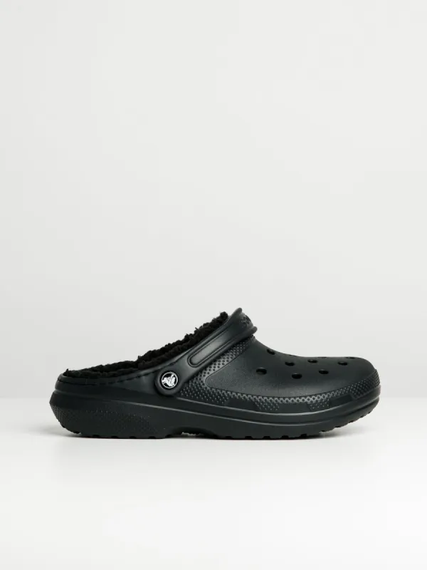 MENS CROCS CLASSIC LINED CLOGS - BLACK sold by Blackwell