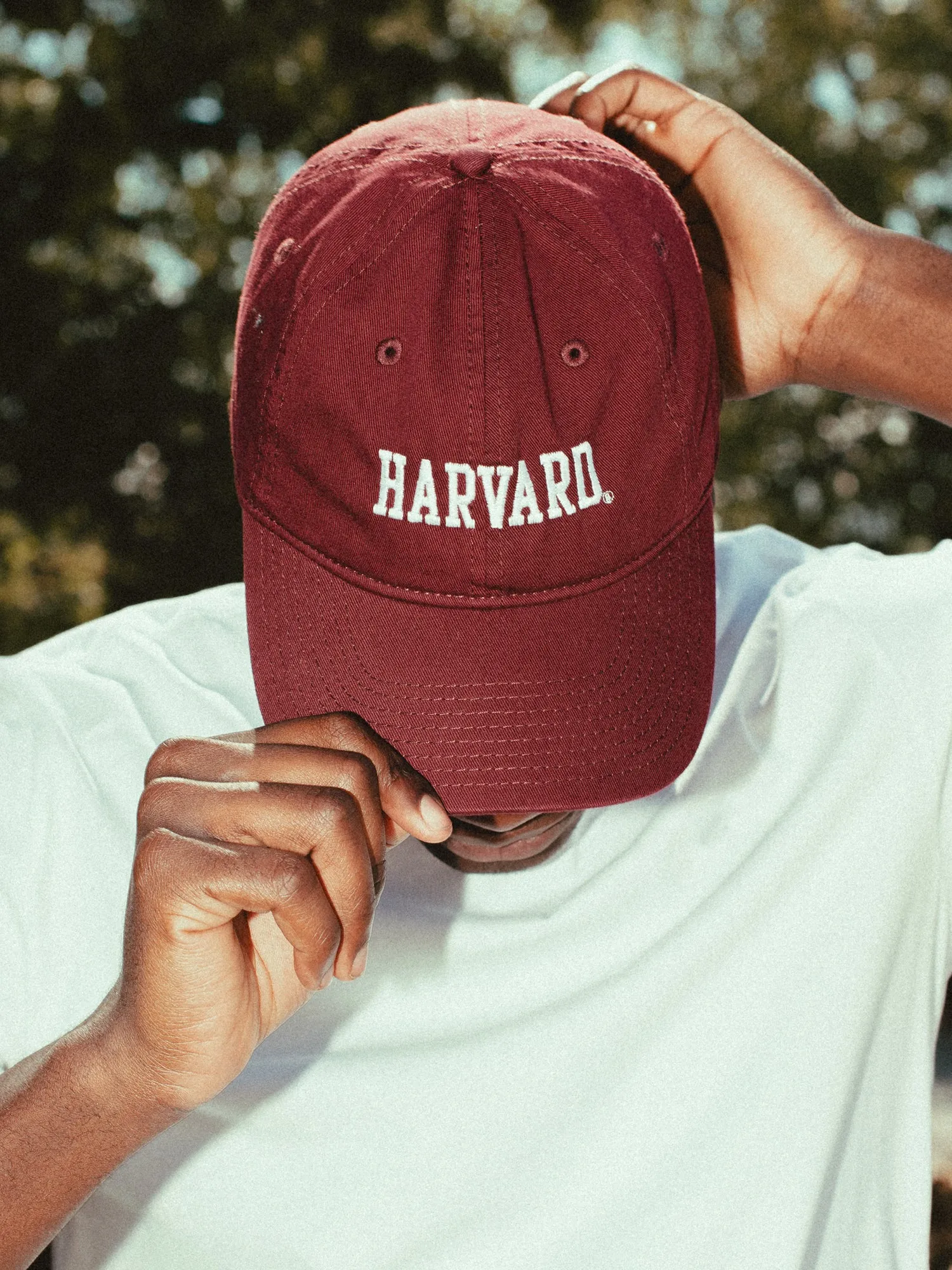 CHAMPION HARVARD ADJUSTABLE TWILL HAT - CLEARANCE sold by Blackwell