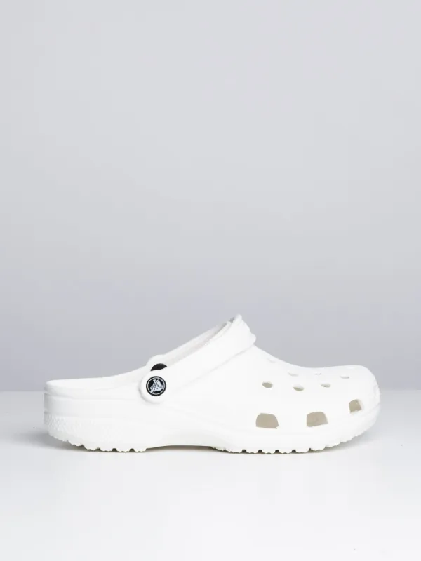 MENS CROCS CLASSIC CLOGS - WHITE sold by Blackwell