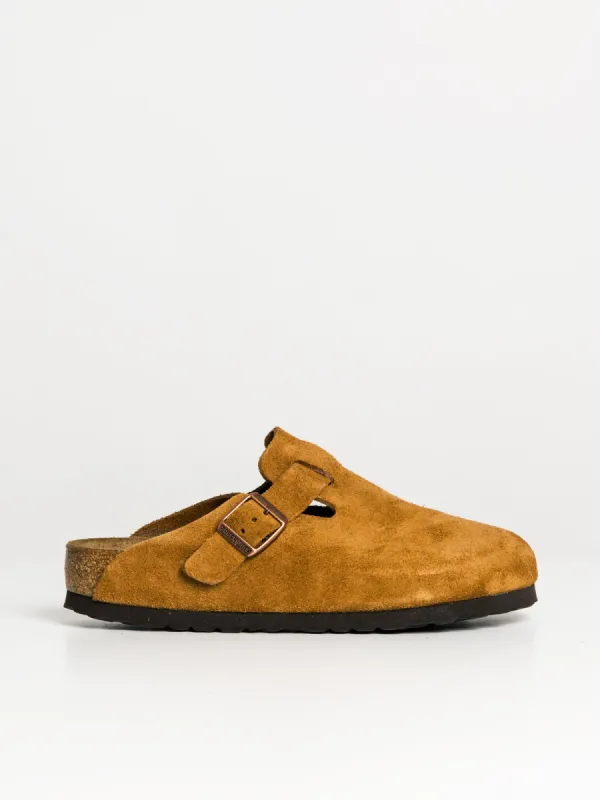 WOMENS BIRKENSTOCK BOSTON SOFT FOOTBED CLOGS - REGULAR - MINK sold by Blackwell