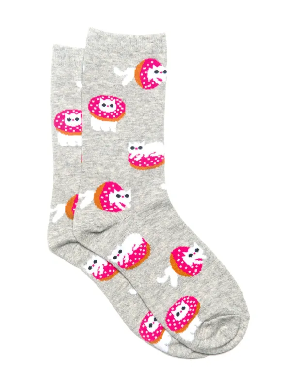 SCOUT & TRAIL DONUT CAT SOCKS sold by Blackwell