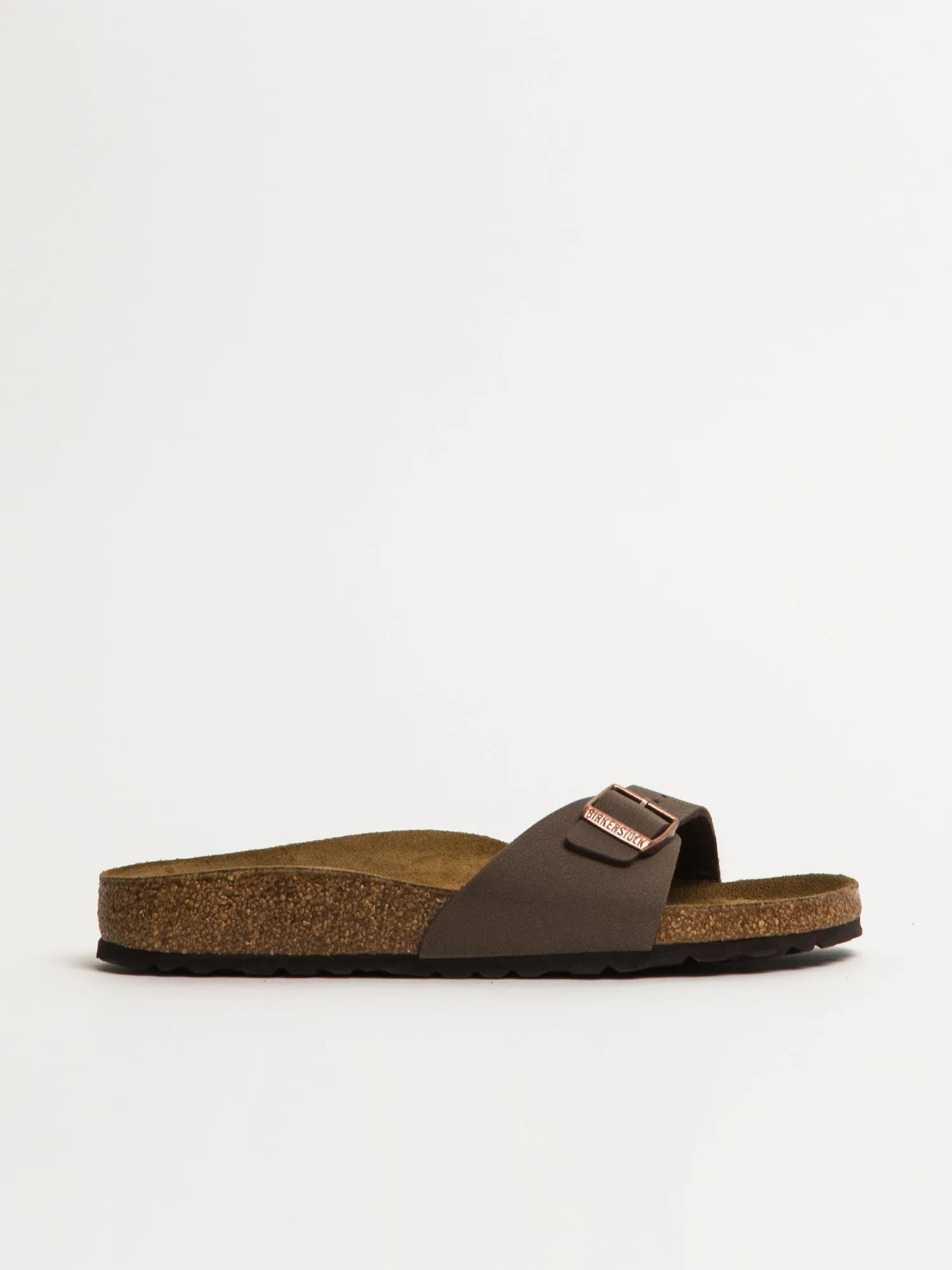 WOMENS BIRKENSTOCK MADRID BIRKIBUC NARROW FIT SANDALS - MOCHA sold by Blackwell