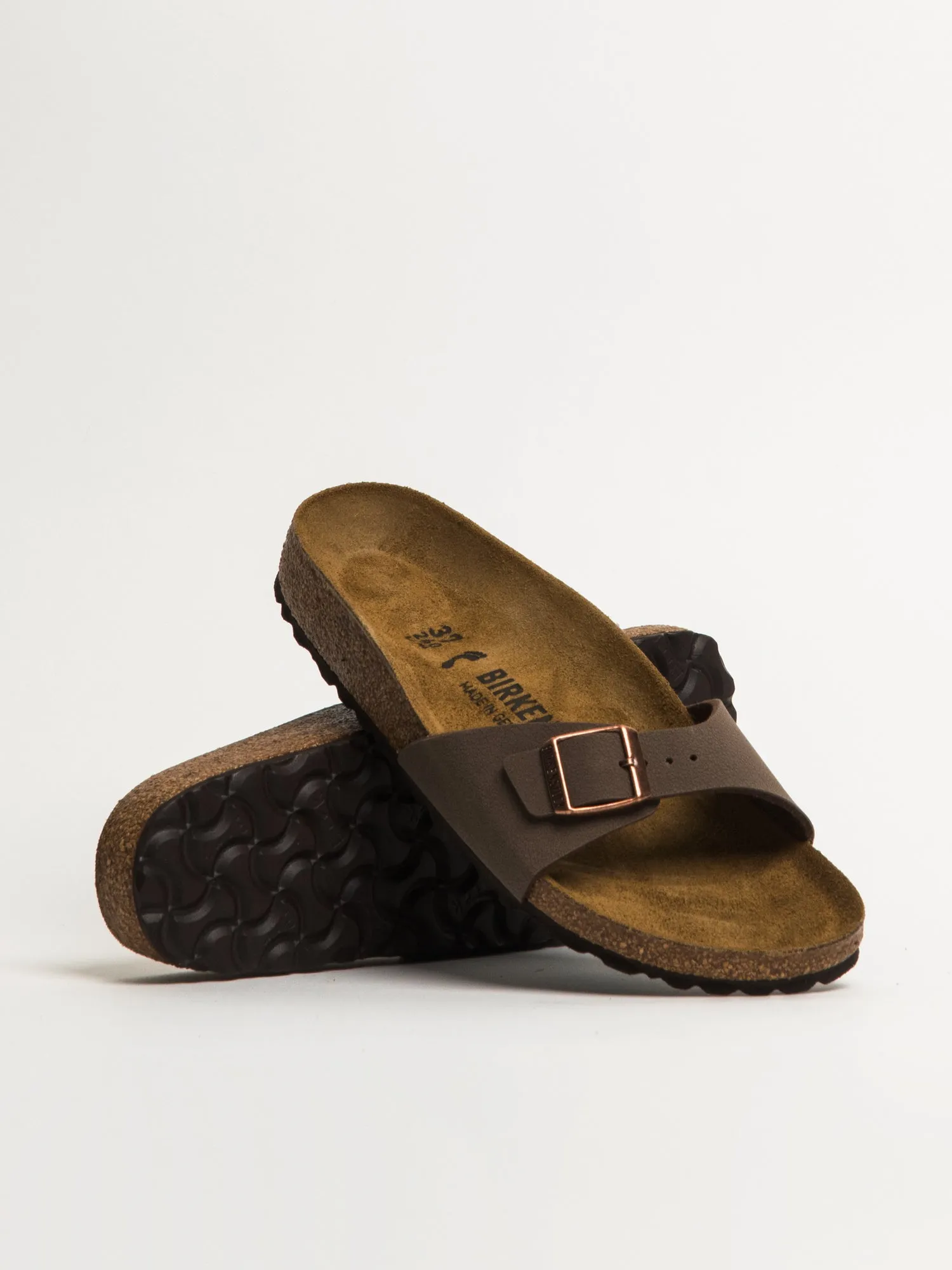 WOMENS BIRKENSTOCK MADRID BIRKIBUC NARROW FIT SANDALS - MOCHA sold by Blackwell product image thumbnail 2