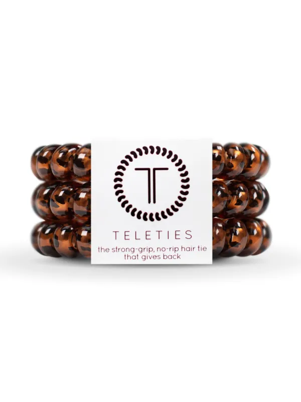 TELETIES HAIR TIE LARGE - TORTOISE sold by Blackwell