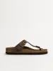 WOMENS BIRKENSTOCK GIZEH NARROW SANDALS - MOCHA sold by Blackwell