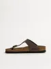 WOMENS BIRKENSTOCK GIZEH NARROW SANDALS - MOCHA sold by Blackwell