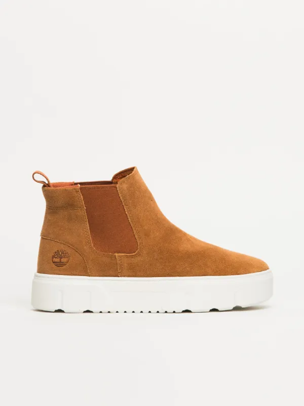 WOMENS TIMBERLAND LAUREL COURT MID PULL ON SNEAKER sold by Blackwell