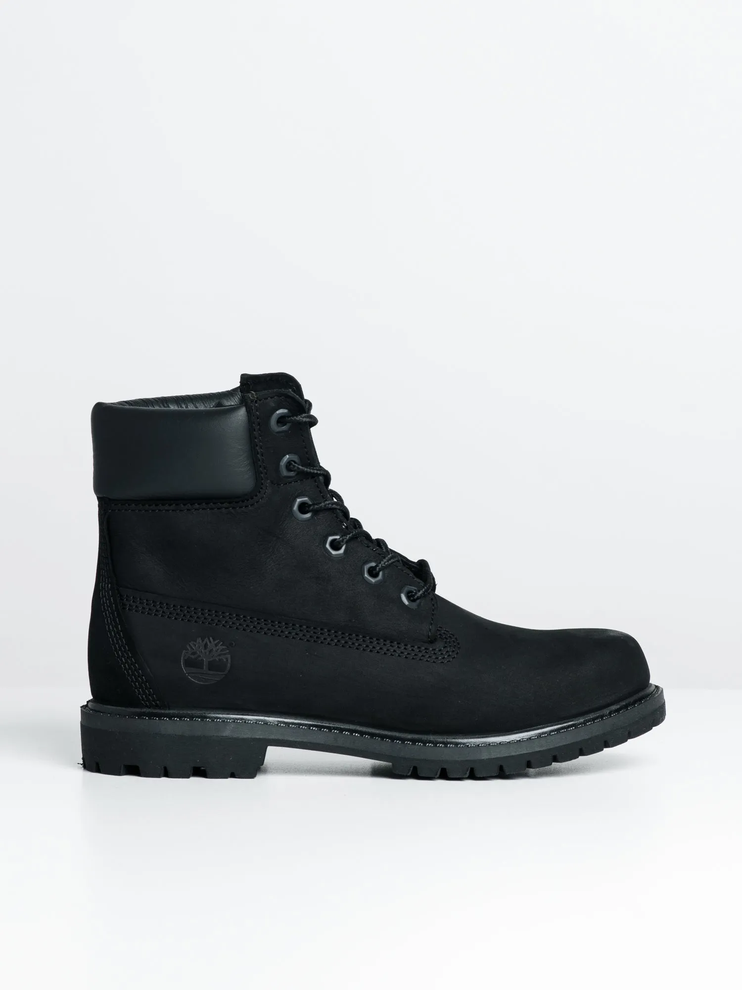 WOMENS TIMBERLAND ICON 6" PREMIUM BLACK NUBUCK BOOTS sold by Blackwell