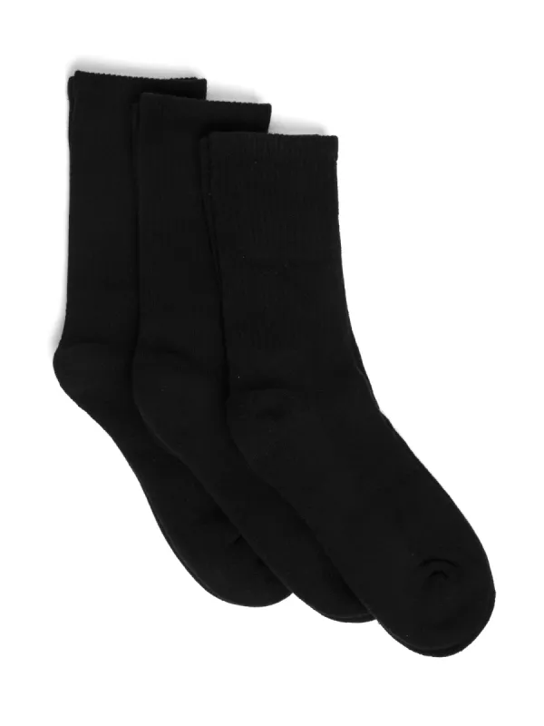 MIDCALF SOCK 3 PACK SOCKS - BLACK sold by Blackwell