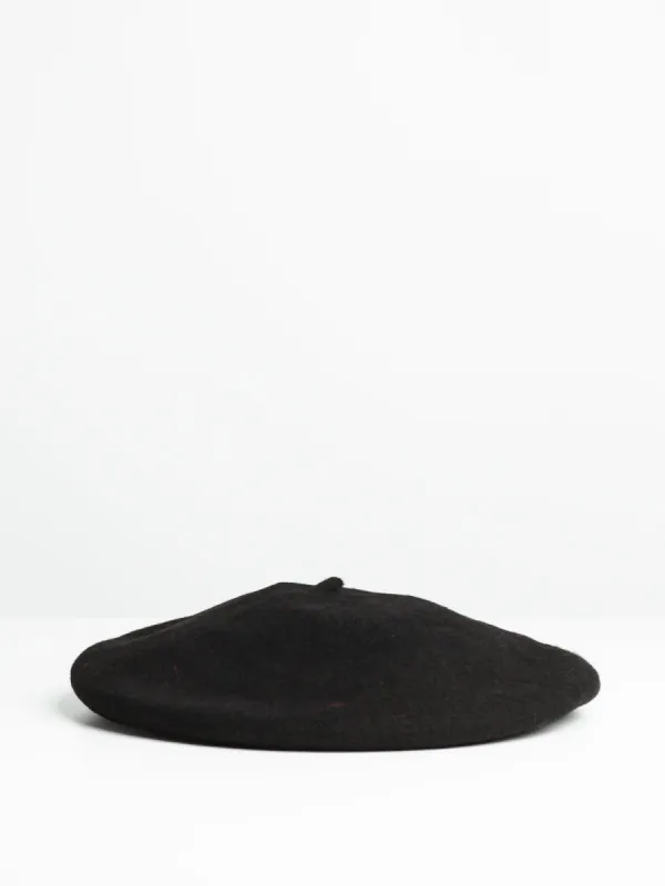 WOOL BERET - BLACK - CLEARANCE sold by Blackwell