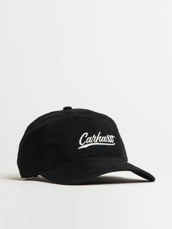 CARHARTT CANVAS SCRIPT CAP - BLACK sold by Blackwell