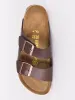 WOMENS BIRKENSTOCK ARIZONA DARK BROWN SANDALS - DARK BROWN sold by Blackwell