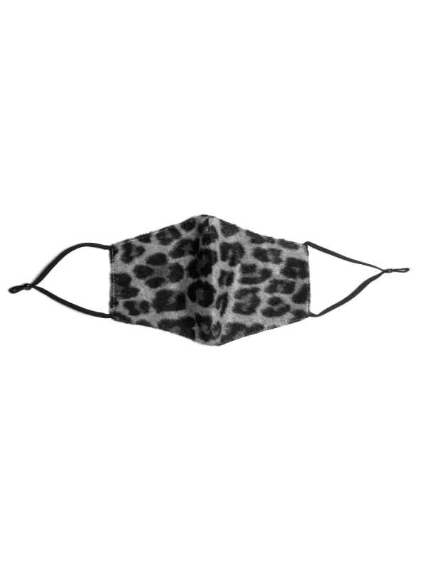 KW FASHION CORP LEOPARD VELVET MASK - BLACK - CLEARANCE sold by Blackwell