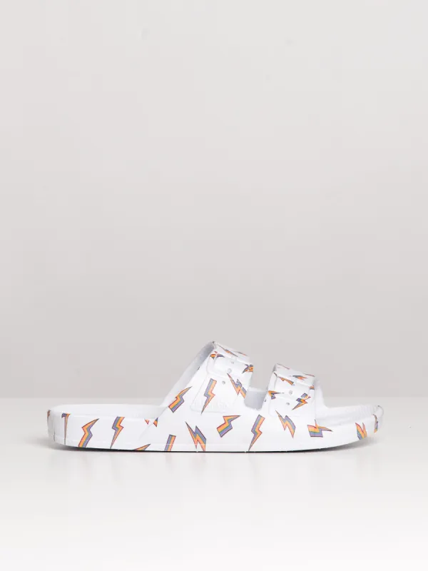 WOMENS FREEDOM MOSES FREEDOM BOLT WHITE SANDAL - CLEARANCE sold by Blackwell