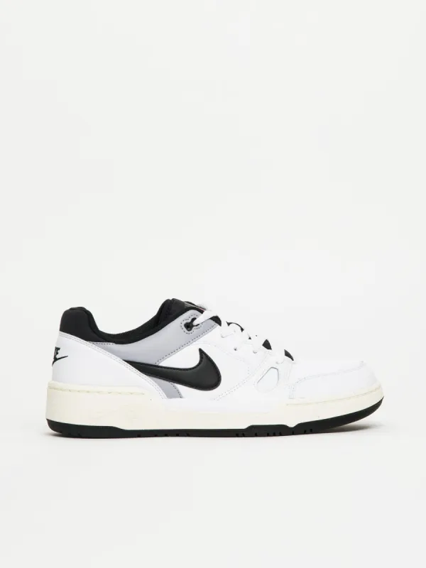 MENS NIKE FULL FORCE LOW SNEAKER - WHITE/PEWTER/SAIL/BLACK sold by Blackwell