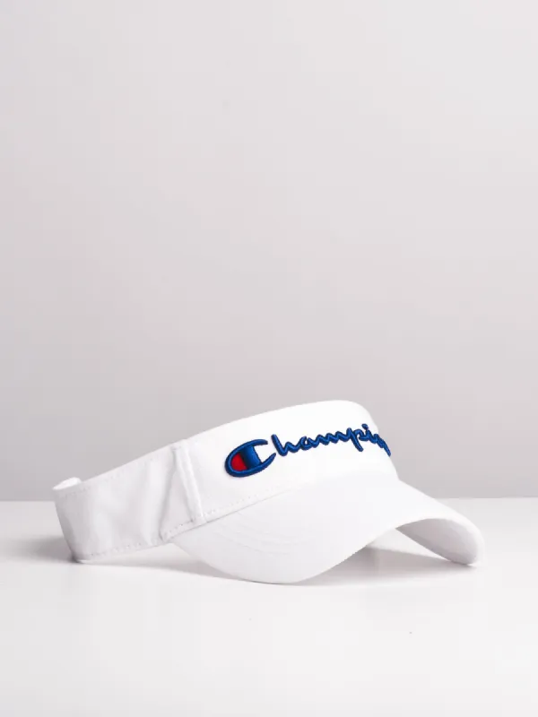TWILL MESH VISOR - WHITE - CLEARANCE sold by Blackwell