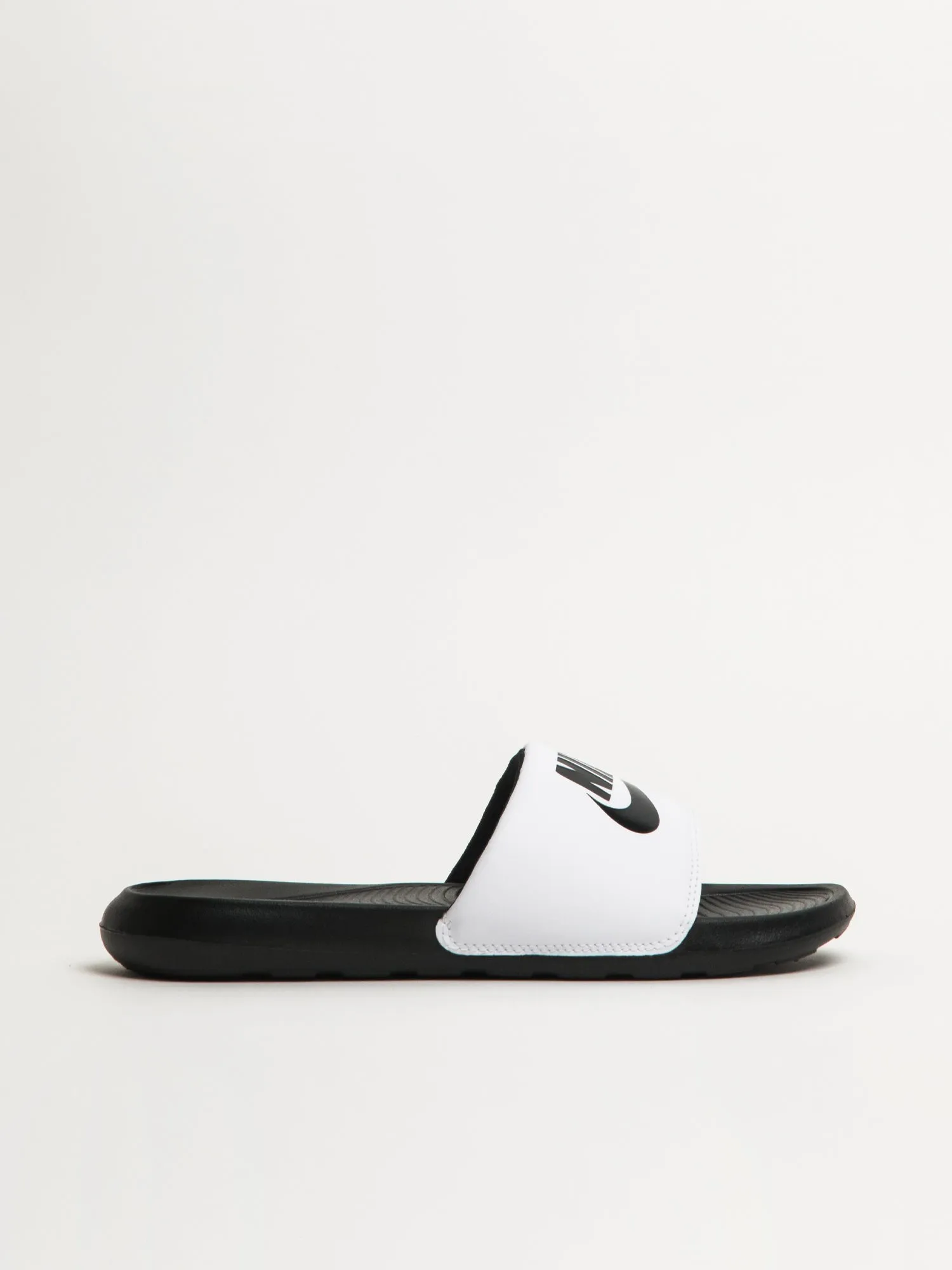 MENS NIKE VICTORI ONE SLIDES - BLACK/WHITE sold by Blackwell