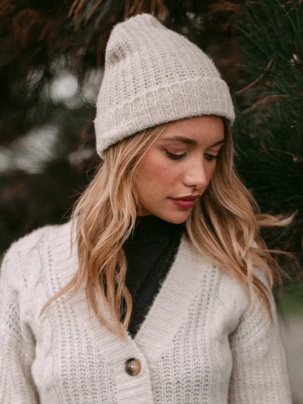HARLOW PLUSH RIBBED BEANIE - CLEARANCE sold by Blackwell