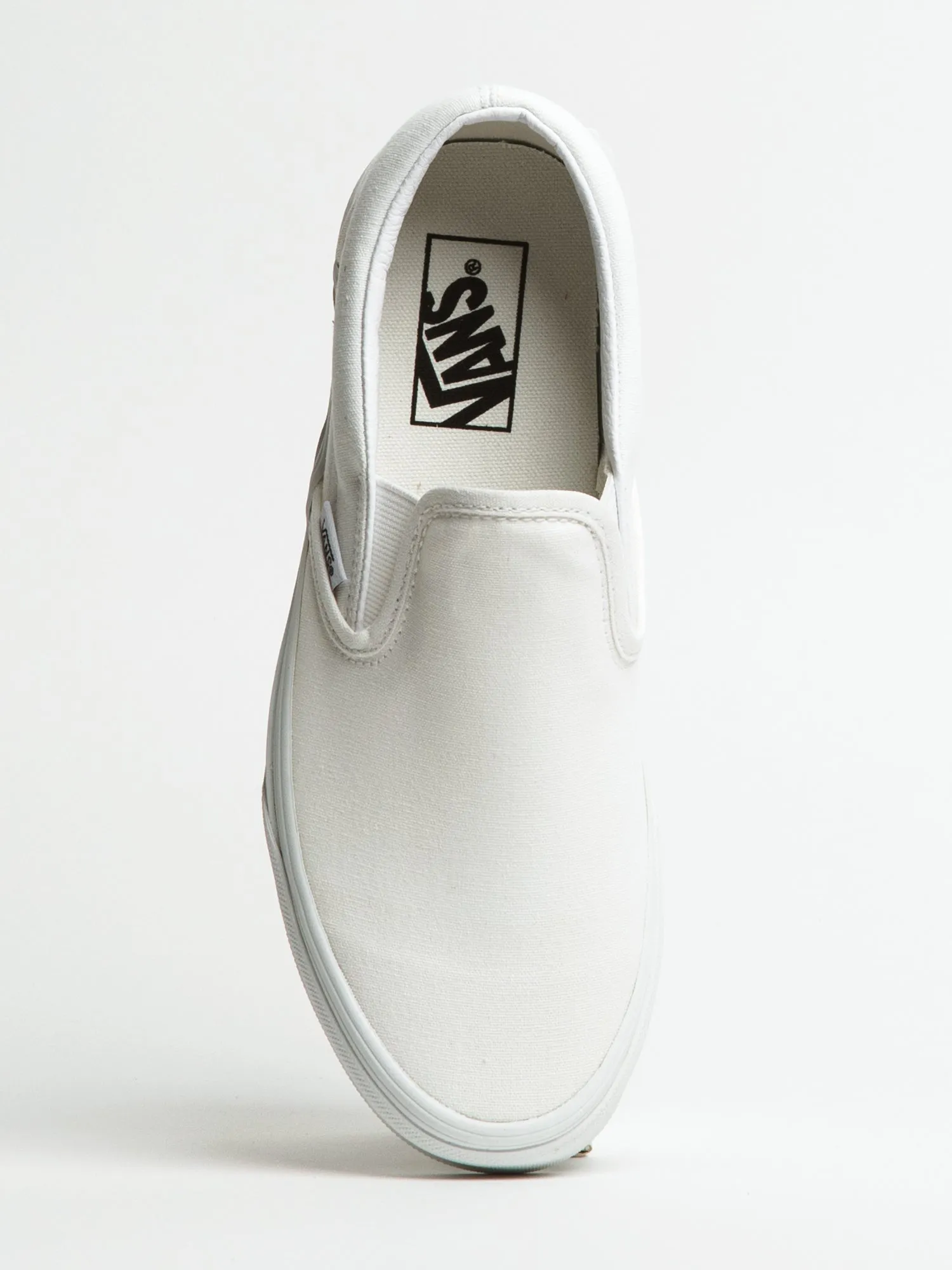 WOMENS VANS CLASSIC SLIP-ON TRUE WHITE CANVAS SHOES sold by Blackwell product image thumbnail 5