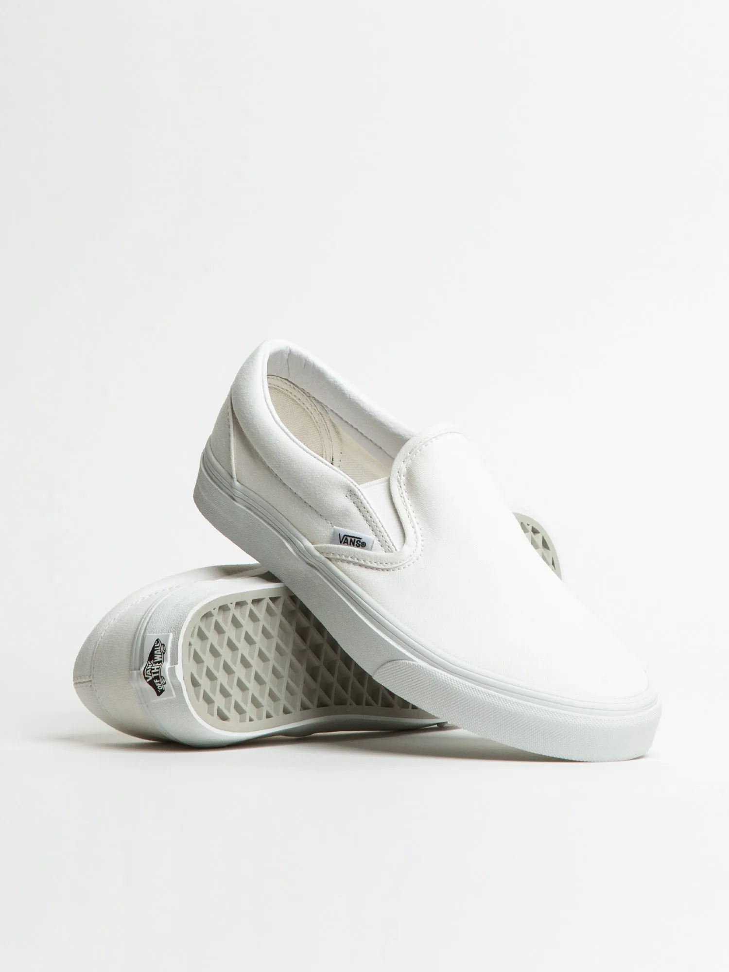 WOMENS VANS CLASSIC SLIP-ON TRUE WHITE CANVAS SHOES sold by Blackwell product image thumbnail 2