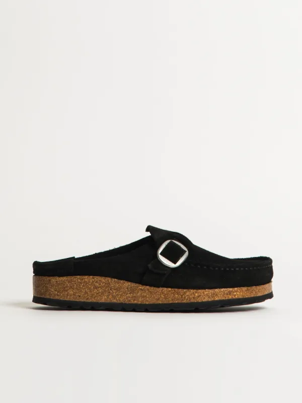 WOMENS BIRKENSTOCK BUCKLEY CLOGS - MEDIUM/NARROW - BLACK sold by Blackwell