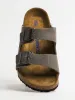 MENS BIRKENSTOCK ARIZONA SF OILED LEATHER SANDALS - IRON sold by Blackwell