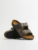 MENS BIRKENSTOCK ARIZONA SF OILED LEATHER SANDALS - IRON sold by Blackwell